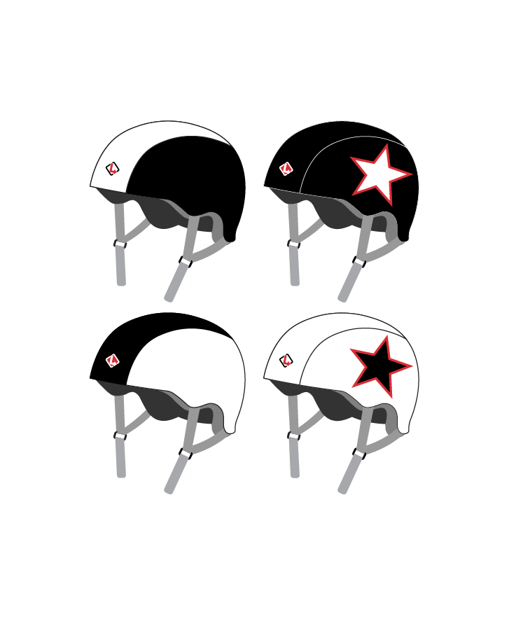 Ruby Regulators Helmet Covers