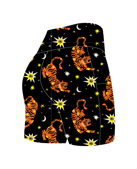 Tiger's eye Bike Shorts