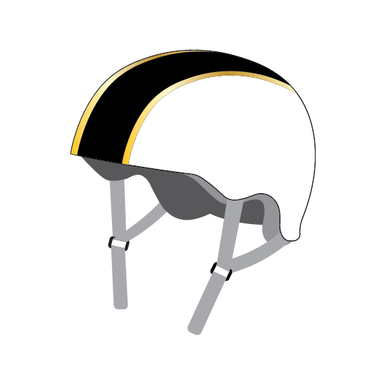 Big Easy Helmet Covers- White 3