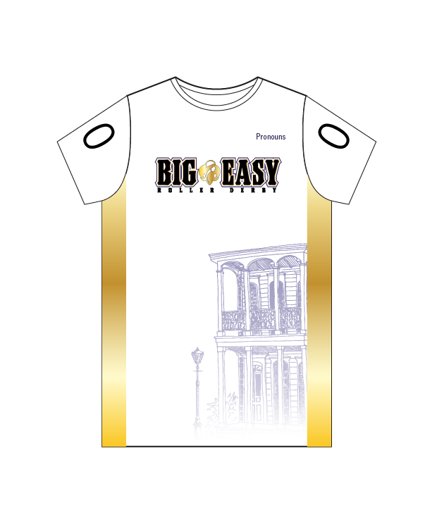 Big Easy Roller Derby - Reversible Flow Jersey