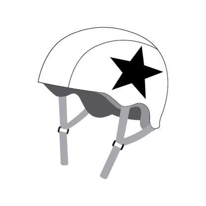 Big Easy Helmet Covers- White 1