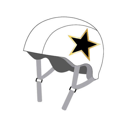 Big Easy Helmet Covers- White 3
